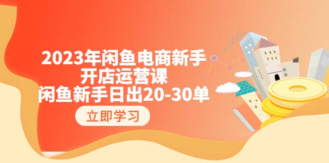 2023年闲鱼电商新手开店运营课：闲鱼新手日出20-30单（18节-实战干货）-阿戒项目库