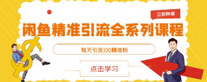 闲鱼精准引流全系列课程，每天引流100精准粉【视频课程】-阿戒项目库