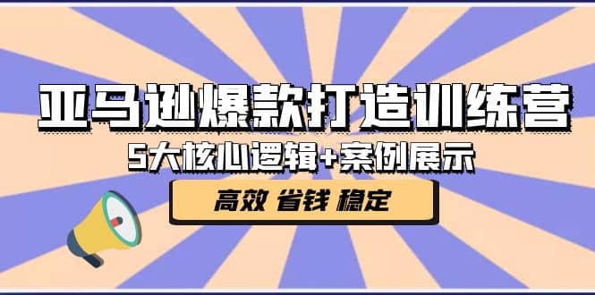 亚马逊爆款打造训练营：5大核心逻辑 案例展示 打造爆款链接 高效 省钱 稳定-阿戒项目库