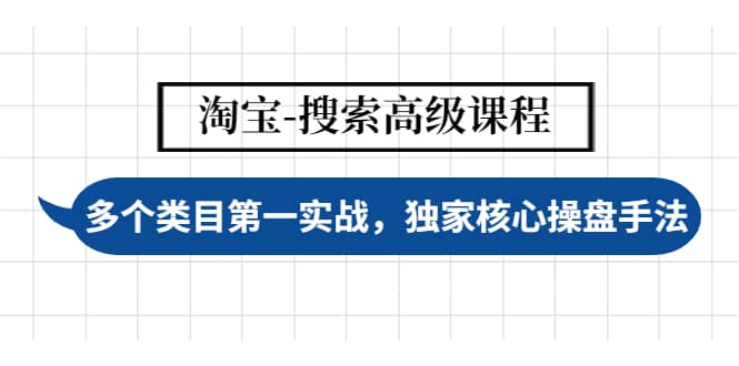 淘宝-搜索高级课程：多个类目第一实战，独家核心操盘手法-阿戒项目库