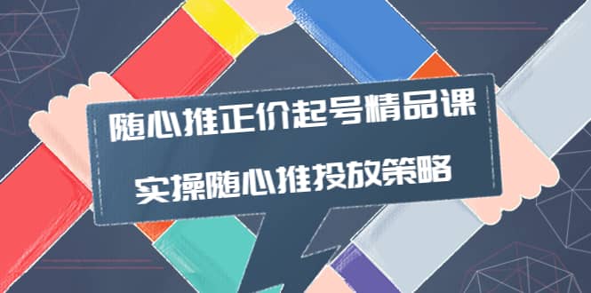 随心推正价起号精品课，实操随心推投放策略（5节课-价值298）-阿戒项目库