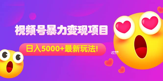 外面收费699的视频号暴力变现项目，日入5000 ，简单易操作当天见效果-阿戒项目库