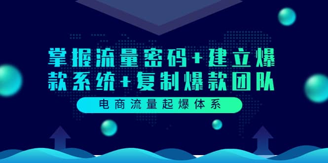 电商流量起爆体系：掌握流量密码 建立爆款系统 复制爆款团队（价值599）-阿戒项目库