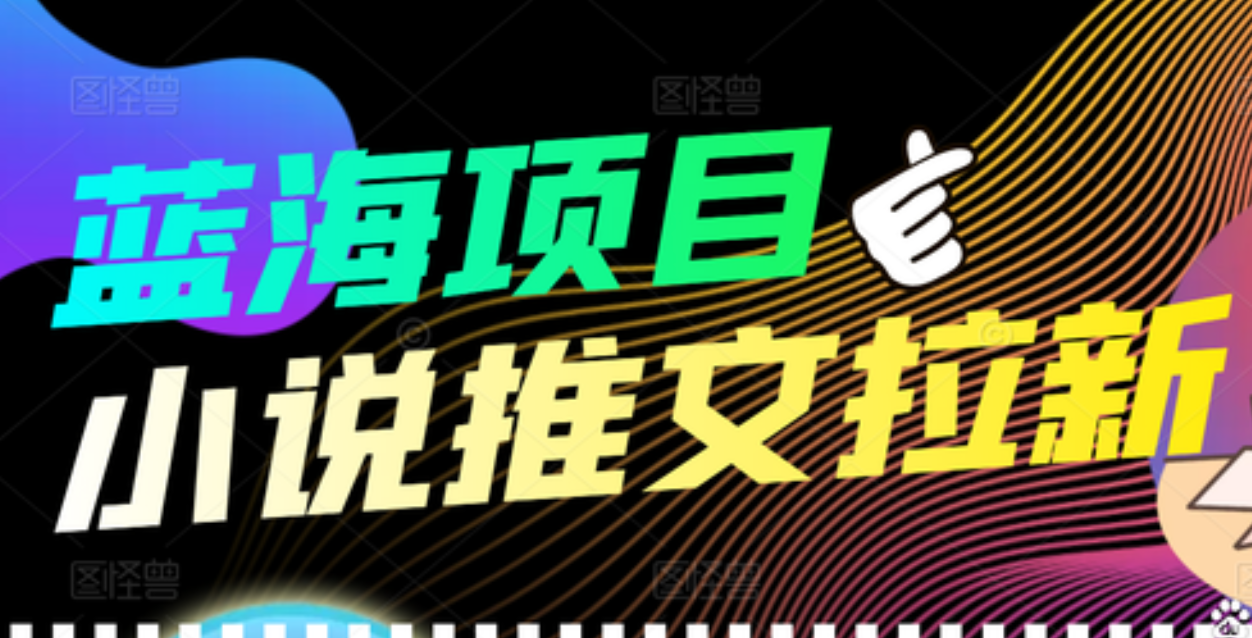 【高端精品】外面收费6880的小说推文拉新项目，个人工作室可批量做-阿戒项目库