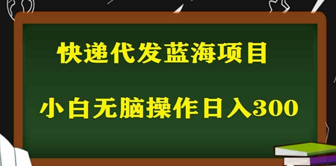 2023最新蓝海快递代发项目，小白零成本照抄-阿戒项目库