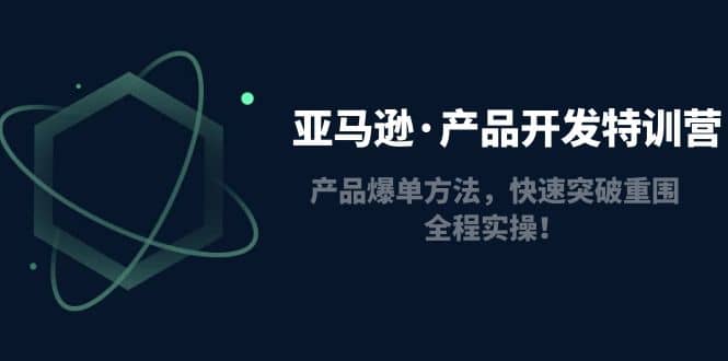 亚马逊·产品开发特训营：产品爆单方法，快速突破重围，全程实操-阿戒项目库