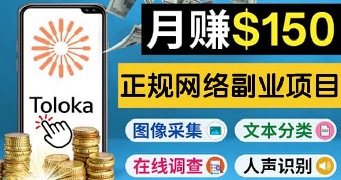 正规网络副业赚钱平台Toloka，利用业余时间月赚150美元-阿戒项目库