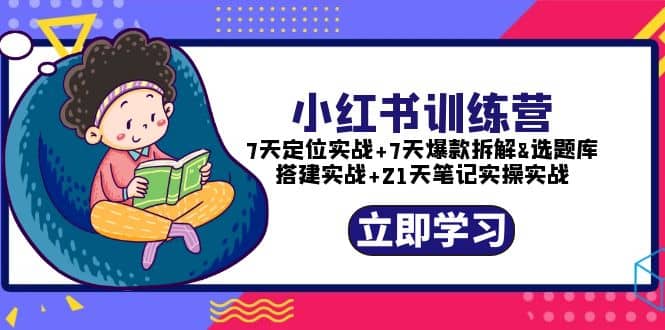 小红书训练营：7天定位实战 7天爆款拆解 选题库搭建实战 21天笔记实操实战-阿戒项目库