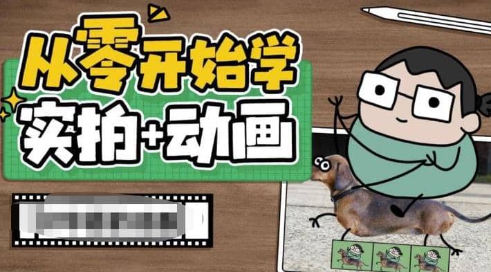 从零开始学实拍加动画，实拍加动画创意教程（49节视频课）-阿戒项目库