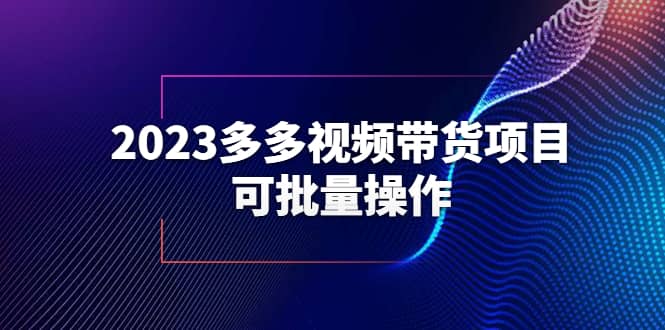 2023多多视频带货项目，可批量操作【保姆级教学】-阿戒项目库