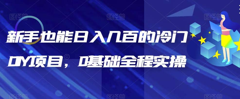 新手也能日入几百的冷门DIY项目，0基础全程实操【揭秘】-阿戒项目库