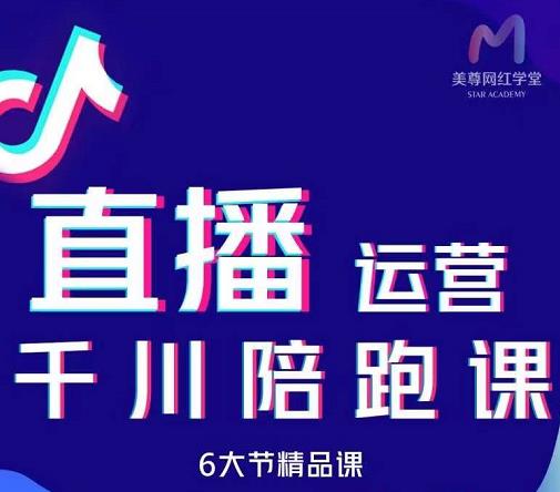 美尊-抖音直播运营千川系统课：直播​运营规划、起号、主播培养、千川投放等-阿戒项目库