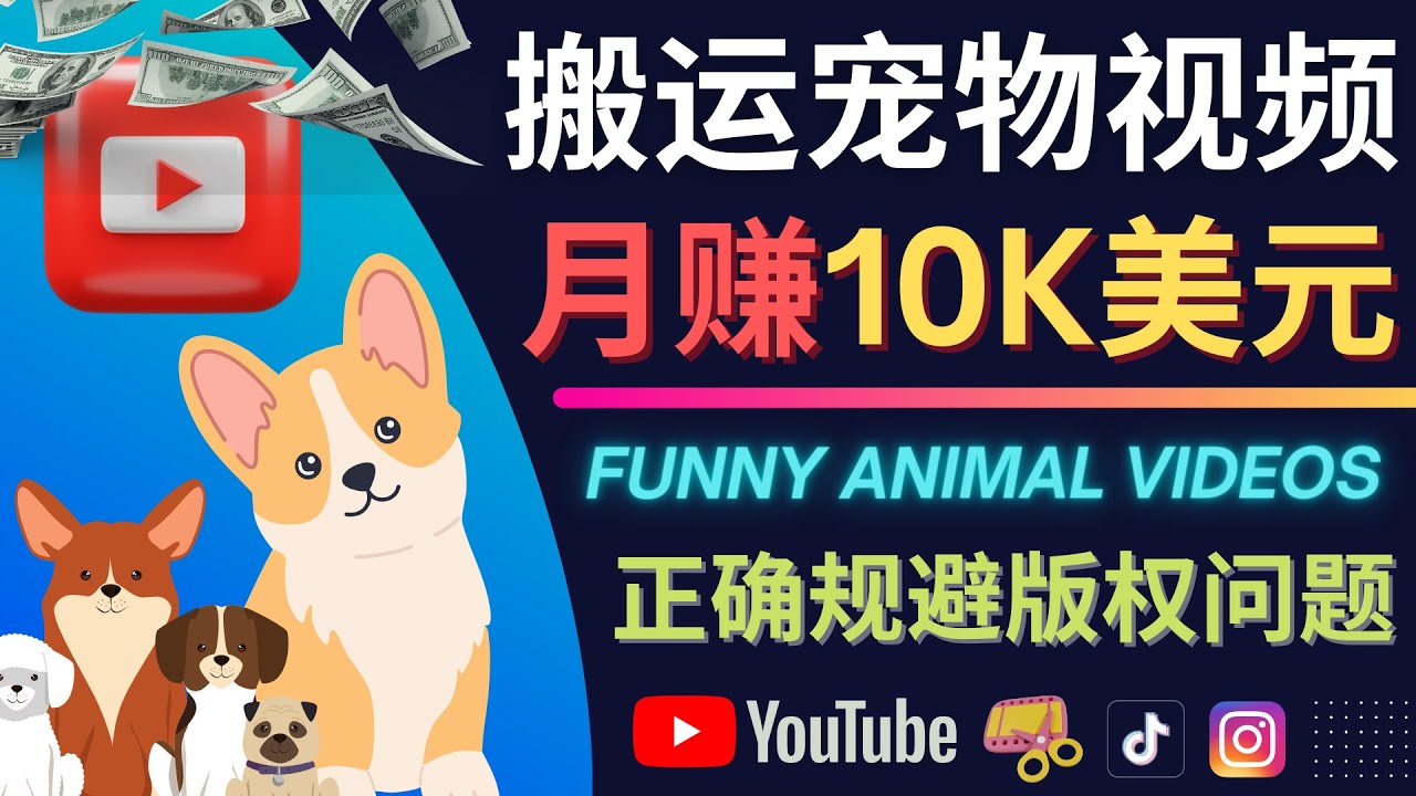 搬运TIKTOK视频到YouTube，并进行二次创作，月赚1万美元以上-阿戒项目库