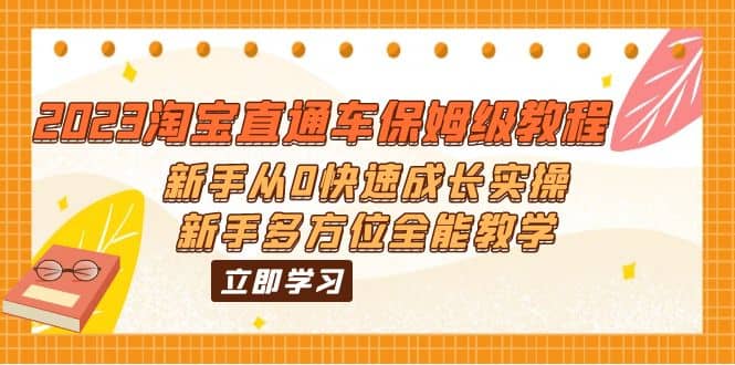 2023淘宝直通车保姆级教程：新手从0快速成长实操，新手多方位全能教学-阿戒项目库