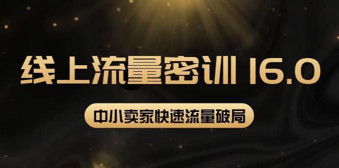 2022秋秋线上流量密训16.0：包含 暴力引流10W 中小卖家流量破局技巧 等等！-阿戒项目库