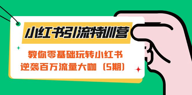 小红书引流特训营-第5期：教你零基础玩转小红书，逆袭百万流量大咖-阿戒项目库