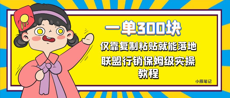 一单轻松300元，仅靠复制粘贴，每天操作一个小时，联盟行销保姆级出单教程-阿戒项目库