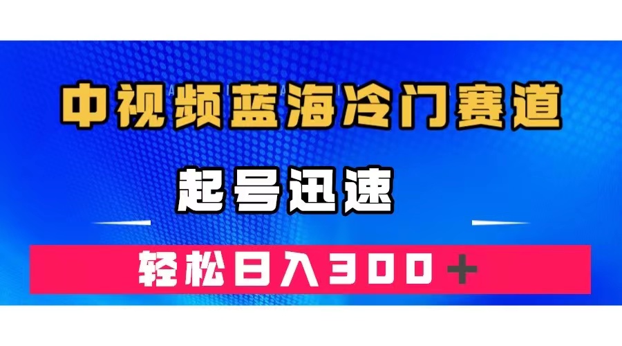 中视频蓝海冷门赛道，韩国视频奇闻解说，起号迅速，日入300＋-阿戒项目库