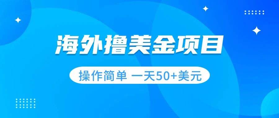 撸美金项目 无门槛  操作简单 小白一天50 美刀-阿戒项目库