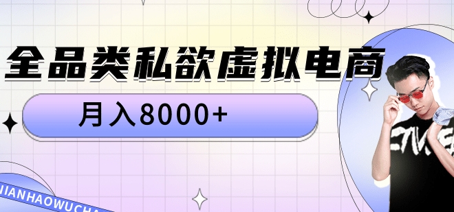 全品类私域虚拟电商，月入8000+-阿戒项目库