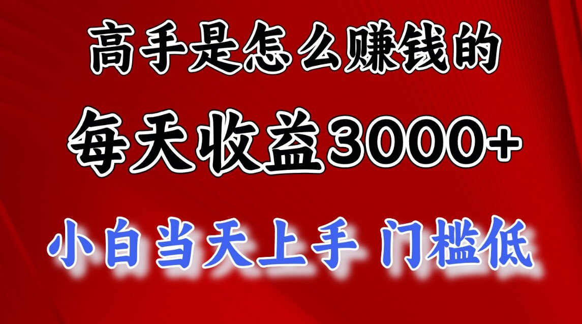 快速掘金项目，上手熟练后日收益1500-3000-阿戒项目库