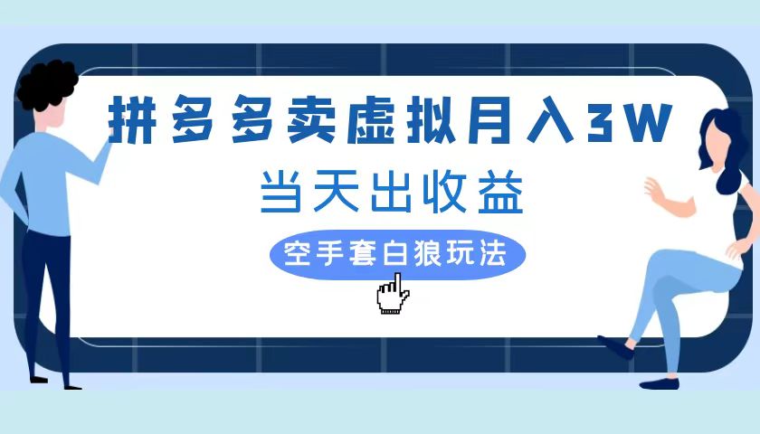 拼多多虚拟项目，单人月入3W+，实操落地项目-阿戒项目库