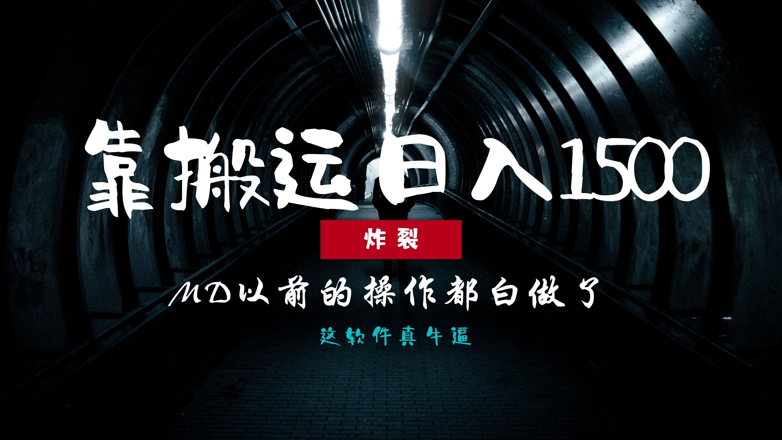 炸裂！0基础搬运也能批量日赚1500+，以前的操作都白做了！-阿戒项目库