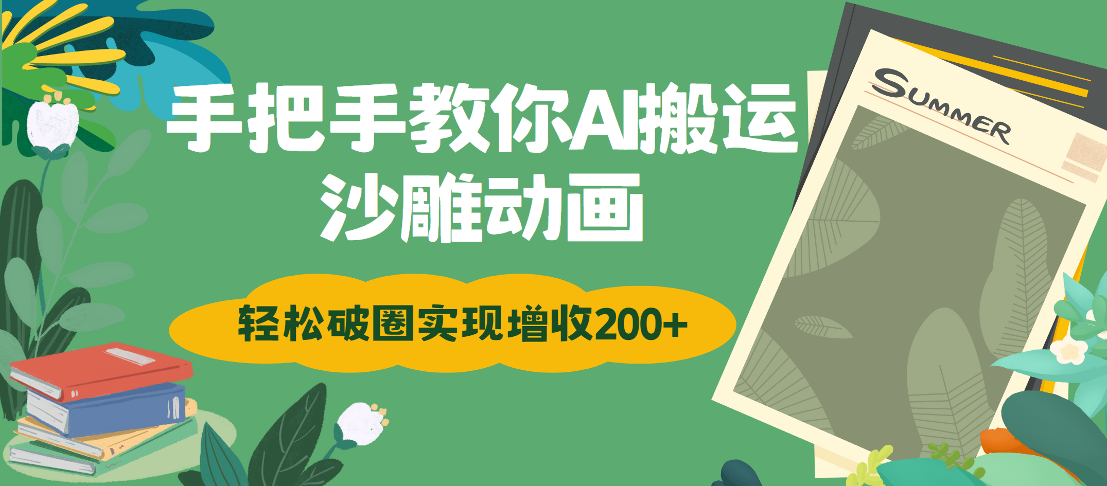 手把手教你用AI搬运沙雕动画轻松破圈实现增收200+-阿戒项目库