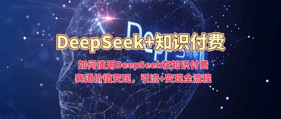 如何使用DeepSeek在知识付费赛道价值变现，引流+变现全流程-阿戒项目库