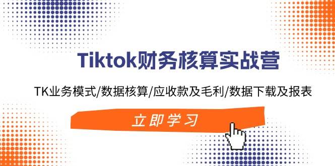 Tiktok财务核算实战营：TK业务模式/数据核算/应收款及毛利/数据下载及报表-阿戒项目库